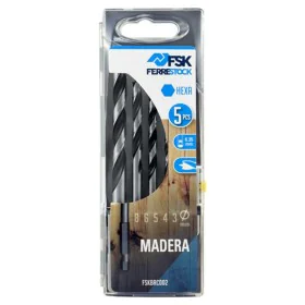 Conjunto de brocas Ferrestock 3 / 4 / 5 / 6 / 8 mm Madeira Sextavado de Ferrestock, Conjunts de brocas - Ref: S6500587, Preço...