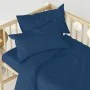 Drap housse HappyFriday BASIC KIDS Blue marine 60 x 120 x 14 cm de HappyFriday, Draps et taies d'oreiller - Réf : D1614658, P...