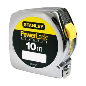 Fita Métrica Stanley POWERLOCK 10 m x 25 mm ABS de Stanley, Fitas métricas com carreto - Ref: S6500748, Preço: 32,43 €, Desco...