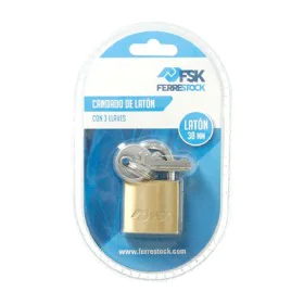 Cadeado com chave Ferrestock 30 mm de Ferrestock, Cadeados com chave - Ref: S6500946, Preço: 5,19 €, Desconto: %