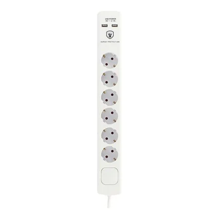 Multiprise 6 Prises avec Interrupteur TM Electron 230 V de TM Electron, Distributeurs et multiprises CEE - Réf : S6501580, Pr...