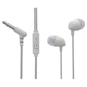 Casques avec Microphone TM Electron Blanc de TM Electron, Écouteurs et accessoires - Réf : S6501796, Prix : 6,98 €, Remise : %