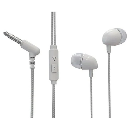 Headphones with Microphone TM Electron White by TM Electron, Headphones and accessories - Ref: S6501796, Price: 6,29 €, Disco...