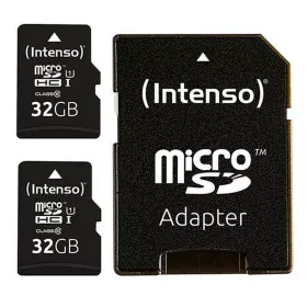 Carte Mémoire Micro SD avec Adaptateur INTENSO 32 GB x 2 de INTENSO, Cartes mémoire - Réf : S6501838, Prix : 15,62 €, Remise : %