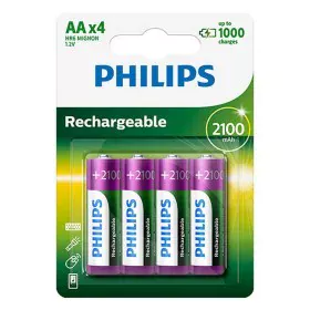 Piles Rechargeables Philips R6B4A210/10 1,2 V de Philips, Piles rechargeables - Réf : S6502375, Prix : 9,57 €, Remise : %