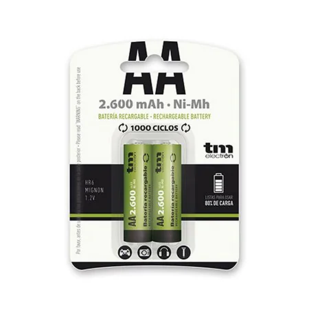 Rechargeable Batteries TM Electron Ni-Mh R6 by TM Electron, Rechargeable Batteries - Ref: S6502378, Price: 6,84 €, Discount: %