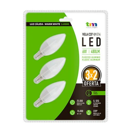 LED lamp TM Electron E14 3000 K by TM Electron, Energy-Saving Bulbs - Ref: S6502714, Price: 7,50 €, Discount: %