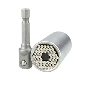 Clé à pipe Ferrestock 7 a 19 mm Acier 3/8" de Ferrestock, Clés à douille et jeux de clés - Réf : S6502780, Prix : 6,86 €, Rem...