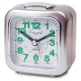 Orologio-Sveglia Analogico Timemark Argentato (7.5 x 8 x 4.5 cm) di Timemark, Orologi da scrivania e da scaffale - Rif: S6502...