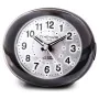 Analogue Alarm Clock Timemark Black LED Light Silent Snooze Night mode 9 x 9 x 5,5 cm (9 x 9 x 5,5 cm) by Timemark, Alarm clo...