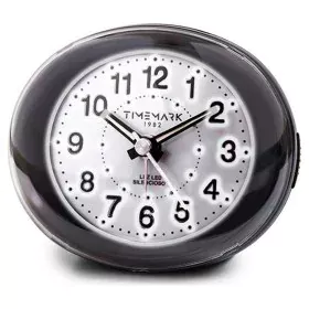 Orologio-Sveglia Analogico Timemark Nero Luce LED Silenzioso Snooze Modalità notte 9 x 9 x 5,5 cm (9 x 9 x 5,5 cm) di Timemar...