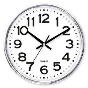 Horloge Murale Timemark Argenté 34 x 34 cm de Timemark, Pendules murales - Réf : S6503177, Prix : 10,66 €, Remise : %