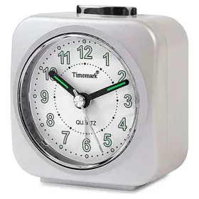 Analogue Alarm Clock Timemark White Silent with sound Night mode by Timemark, Alarm clocks - Ref: S6503180, Price: 6,72 €, Di...