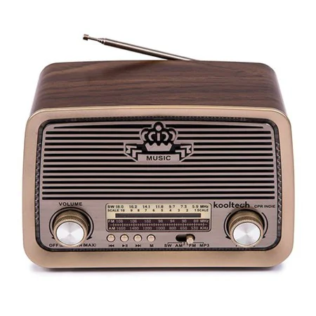 Radio Kooltech Am/Fm/Sw Bluetooth Brown by Kooltech, Radios - Ref: S6503728, Price: 23,06 €, Discount: %