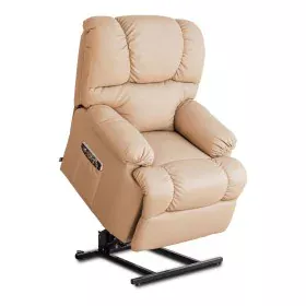 Poltrona Relax Massajadora Elevatória Astan Hogar Marrom claro Pele Sintética de Astan Hogar, Cadeiras - Ref: S7000003, Preço...