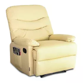 Poltrona Relax Massaggiante Astan Hogar Crema Manuale Ecopelle di Astan Hogar, Sedie - Rif: S7000010, Prezzo: 329,00 €, Scont...