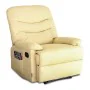 Poltrona de Repouso com Massagem Astan Hogar Manual Creme Pele Sintética de Astan Hogar, Cadeiras - Ref: S7000010, Preço: 329...