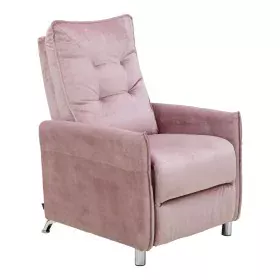 Poltrona Reclinável Astan Hogar Relaxamento Manual Cor de Rosa Veludo de Astan Hogar, Cadeiras - Ref: S7000025, Preço: 285,00...