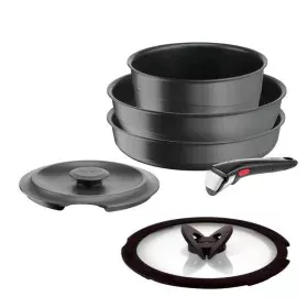 Bateria de Cozinha Tefal Ingenio Cinzento 6 Peças de Tefal, Jogos de tachos e panelas - Ref: S71000094, Preço: 157,34 €, Desc...