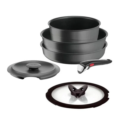 Batería de Cocina Tefal Ingenio Gris 6 Piezas de Tefal, Juegos de sartenes y ollas - Ref: S71000094, Precio: 157,34 €, Descue...