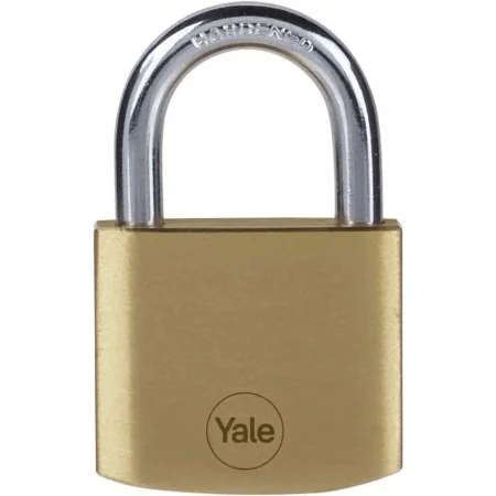 Key padlock Yale Rectangular Golden by Yale, Keyed Padlocks - Ref: S71000117, Price: 45,69 €, Discount: %