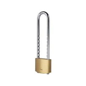 Key padlock Yale Brass Rectangular Golden by Yale, Keyed Padlocks - Ref: S71000119, Price: 38,10 €, Discount: %