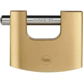 Cadeado com chave Yale Retangular Dourado de Yale, Cadeados com chave - Ref: S71000120, Preço: 39,22 €, Desconto: %