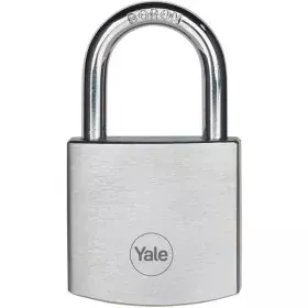 Key padlock Yale Brass Steel Rectangular Silver by Yale, Keyed Padlocks - Ref: S71000121, Price: 32,92 €, Discount: %