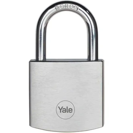 Key padlock Yale Brass Steel Rectangular Silver by Yale, Keyed Padlocks - Ref: S71000121, Price: 32,50 €, Discount: %