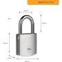 Key padlock Yale Brass Steel Rectangular Silver by Yale, Keyed Padlocks - Ref: S71000121, Price: 32,50 €, Discount: %