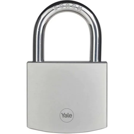 Key padlock Yale Brass Steel Rectangular Silver by Yale, Keyed Padlocks - Ref: S71000123, Price: 43,87 €, Discount: %