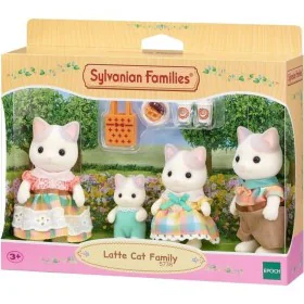 Dolls House Accessories Sylvanian Families 5738 Latte Cat Family by Sylvanian Families, Dolls' House Accessories - Ref: S7100...