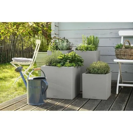 Plant pot Lechuza 40 x 40 x 40 cm Grey polypropylene Plastic by Lechuza, Flower Pots - Ref: S71000361, Price: 118,14 €, Disco...