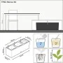 Self-watering flowerpot Lechuza White Quartz 100 x 32,5 x 34,5 cm Rectangular by Lechuza, Flower Pots - Ref: S71000372, Price...