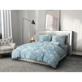 Parure de couette HOME LINGE PASSION Bleu 220 x 240 cm de HOME LINGE PASSION, Couettes et housses de couette - Réf : S7100101...