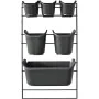 Plantador Nature Preto Metal Retangular de Nature, Vasos - Ref: S71001099, Preço: 58,06 €, Desconto: %