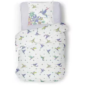 Duvet cover set Roupillon Birdie 140 x 200 cm Blue 2 Pieces by Roupillon, Duvet Covers - Ref: S71001165, Price: 32,33 €, Disc...