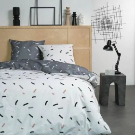 Duvet cover set TODAY Abstract 220 x 240 cm White 3 Pieces by TODAY, Quilts and quilt covers - Ref: S71001226, Price: 34,98 €...