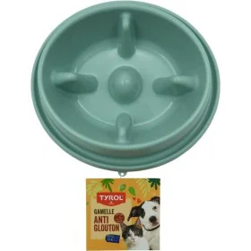 Gamelle à Alimentation Lente pour Animaux de Compagnie Tyrol Bleu Plastique Ø 20 cm 950 ml de Tyrol, Assiettes - Réf : S71001...