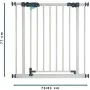 Barrière de sécurité Nidalys Gris de Nidalys, Barrières d’escaliers et de portes - Réf : S71001501, Prix : 97,74 €, Remise : %