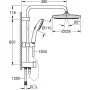 Colonna doccia Grohe Vitalio Start System 250 Plastica di Grohe, Rubinetti per doccia e vasca - Rif: S71003053, Prezzo: 238,0...