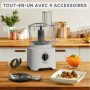 Robot culinaire Moulinex Blanc 800 W de Moulinex, Robots de cuisine et mini-hachoirs - Réf : S71003670, Prix : 106,58 €, Remi...