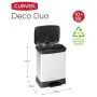 Cubo de Basura para Reciclaje Curver Duo Déco Plateado 10 L 18 L de Curver, Basura y reciclaje - Ref: S71004577, Precio: 67,9...