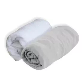 Lençol de baixo ajustável Domiva Cinzento 70 x 140 cm de Domiva, Roupa de cama infantil - Ref: S7100649, Preço: 36,01 €, Desc...