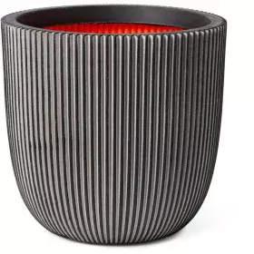 Cache-pot Capi Europe Anthracite Plastique Rond Ø 35 cm de Capi Europe, Cache-pots - Réf : S71007821, Prix : 62,12 €, Remise : %