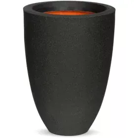 Cache-pot Capi Europe Noir Plastique Rond de Capi Europe, Cache-pots - Réf : S71007849, Prix : 53,43 €, Remise : %