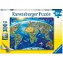 Puzzle Ravensburger Map of the monuments of the world de Ravensburger, Puzzles classiques - Réf : S71008798, Prix : 28,29 €, ...