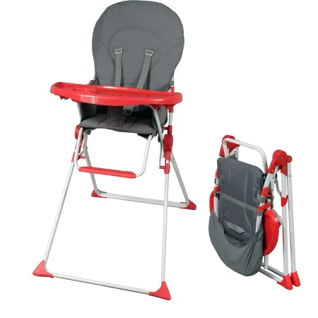 Cadeira Alta Bambisol Vermelho Cinzento PVC 6 - 36 Meses de Bambisol, Cadeiras altas - Ref: S7102938, Preço: 74,77 €, Descont...