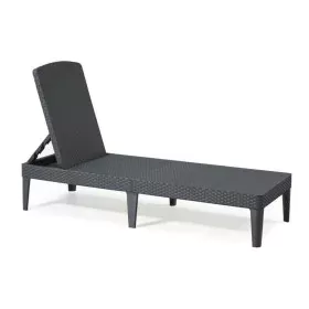 Sun-lounger Allibert Jaipur Dark grey 187 x 58 x 29 cm by Allibert, Sunloungers - Ref: S7103627, Price: 91,61 €, Discount: %