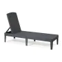 Chaise longue Allibert Jaipur Gris foncé 187 x 58 x 29 cm de Allibert, Bains de soleil - Réf : S7103627, Prix : 91,61 €, Remi...